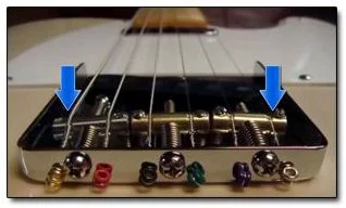 Cómo dar Curvatura a las Cuerdas en los Puentes Telecaster
