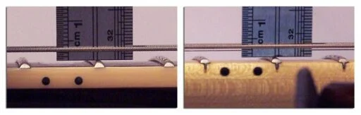 Medidas de la Altura de las Cuerdas en Guitarra Eléctrica