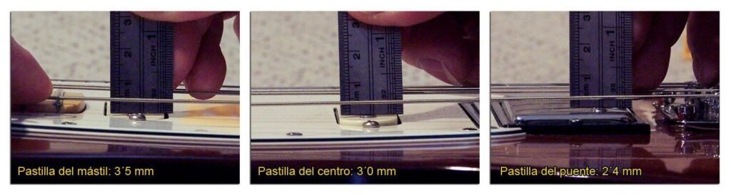 Altura de las Pastillas en una Guitarra Eléctrica HSS (Cuerda Gruesa)
