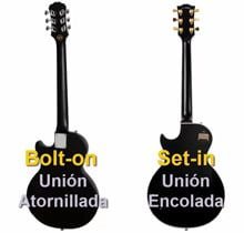 Guitarra Les Paul con Unión Atornillada y Encolada