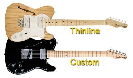 Fender Thinline y Custom Telecaster