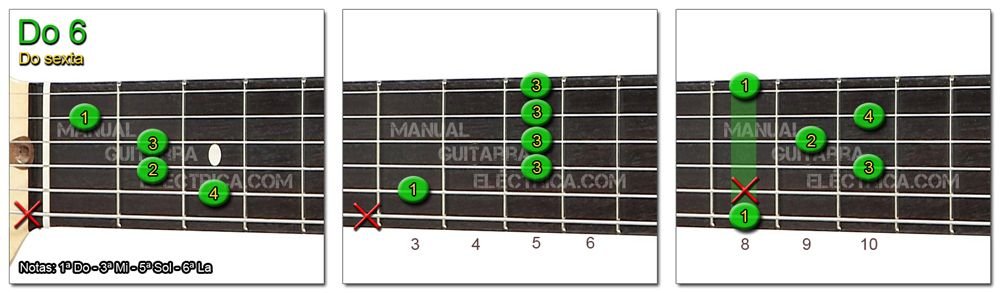 Acordes Guitarra Do Sexta - C 6