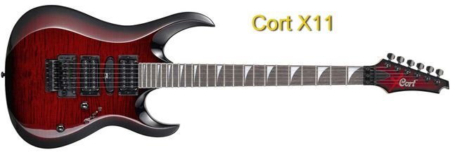 Características Guitarra Superstrat Cort X11