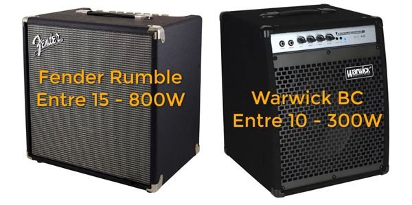 Amplificadores Combos para Bajos Eléctricos Fender Rumble y Warwick BC