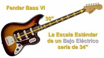 Fender Bass VI con Escala de 30 Pulgadas