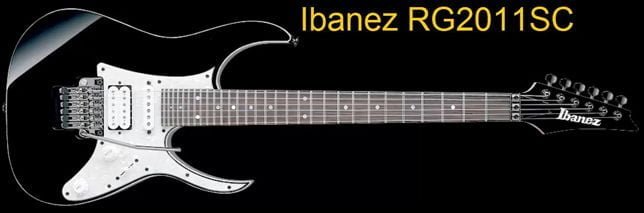 Guitarra con 30 Trastes Ibanez Rg2011SC