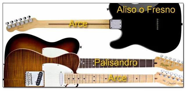 Maderas en Guitarra Telecaster