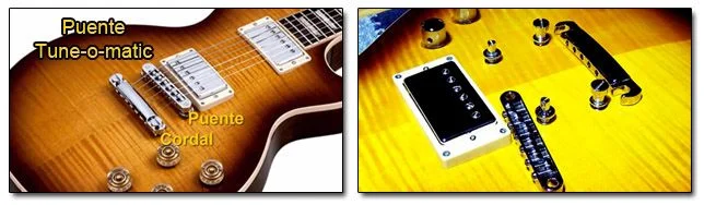 Tipo de Puente Fijo de Guitarra Eléctrica Tune-o-matic o Tom